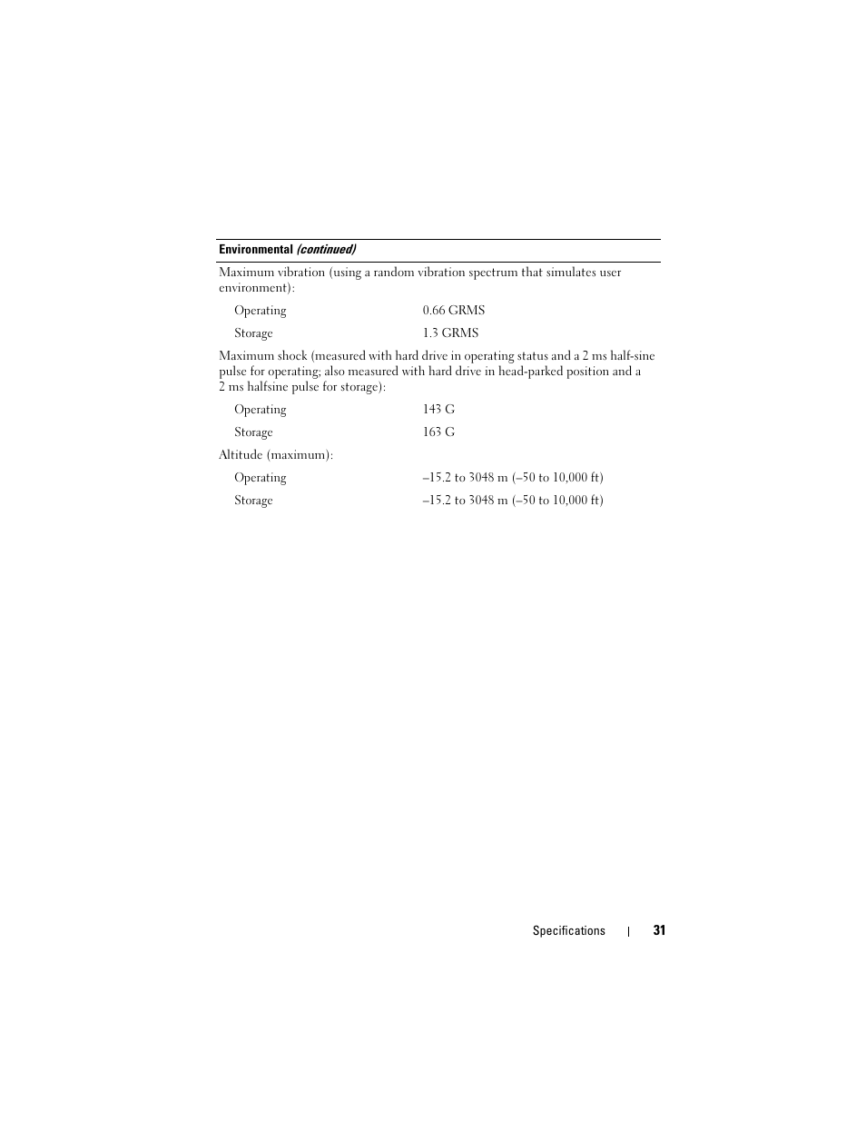 Dell Precision M4400 (Mid 2008) User Manual | Page 31 / 72