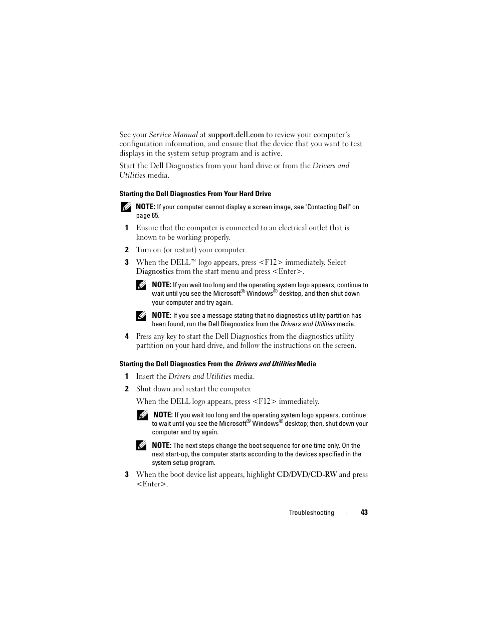 Dell Precision M4400 (Mid 2008) User Manual | Page 43 / 72