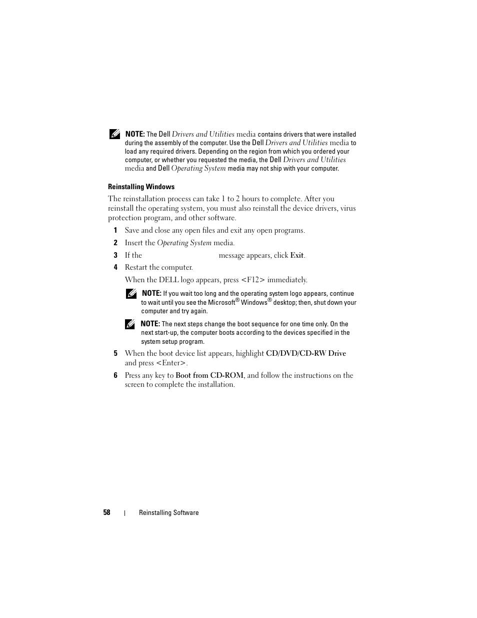 Dell Precision M4400 (Mid 2008) User Manual | Page 58 / 72