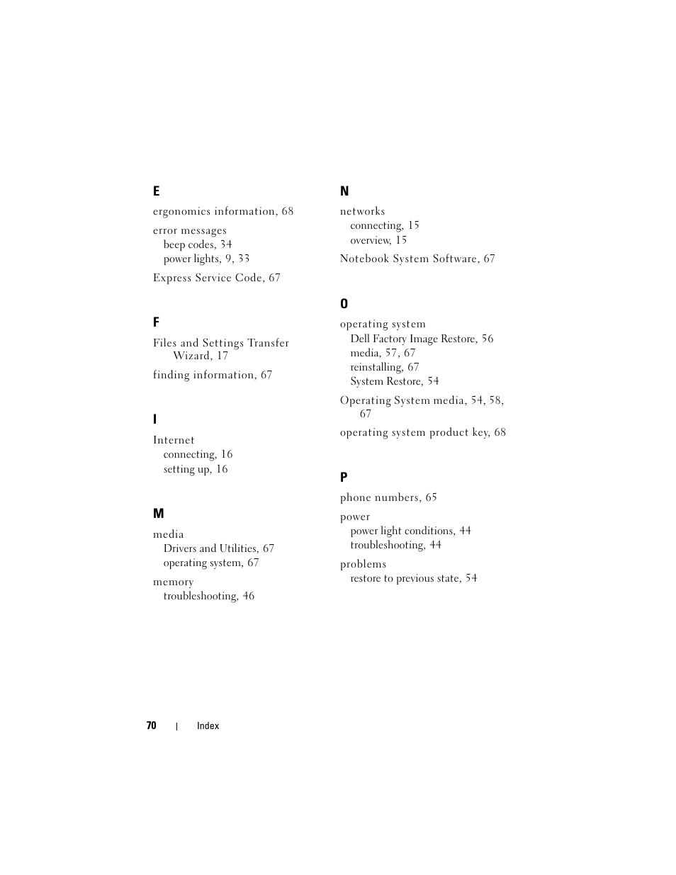 Dell Precision M4400 (Mid 2008) User Manual | Page 70 / 72