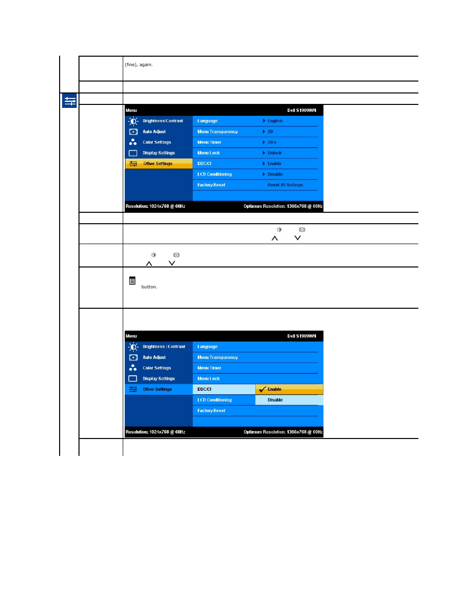Dell S1909WN Monitor User Manual | Page 16 / 27
