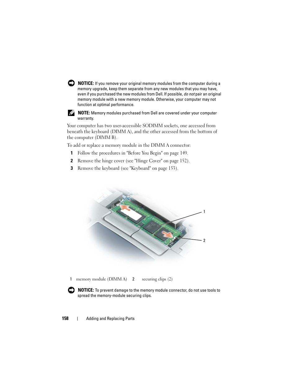 Dell Latitude D630 User Manual | Page 158 / 218