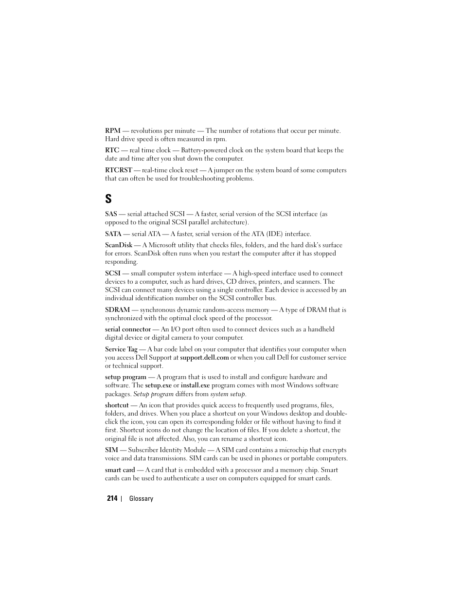 Dell Latitude D630 User Manual | Page 214 / 218