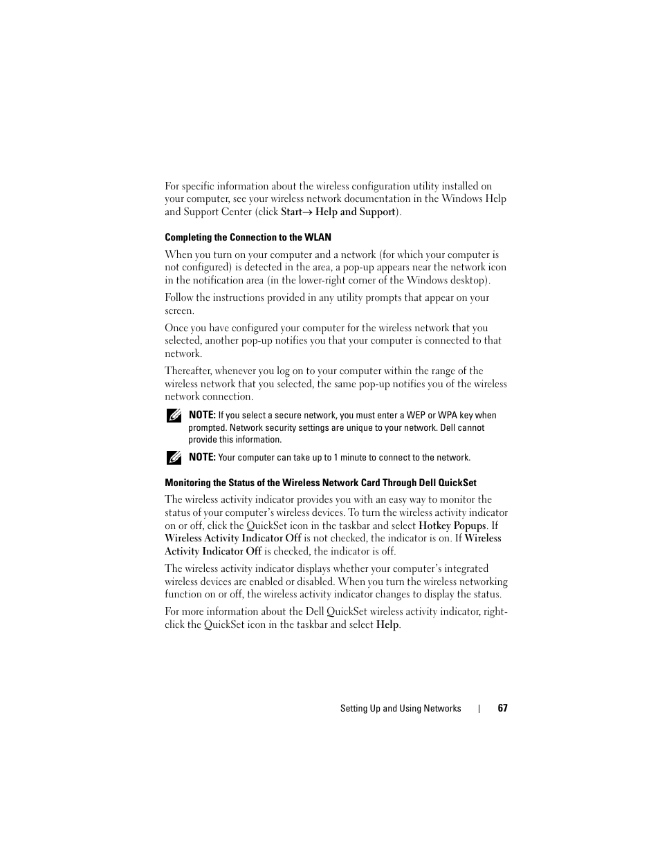 Dell Latitude D630 User Manual | Page 67 / 218