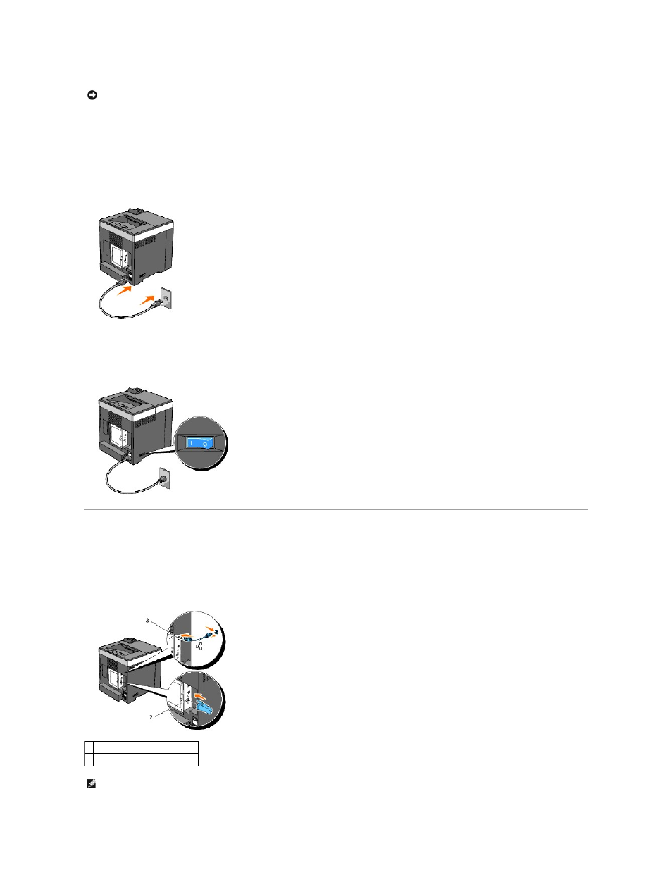 Connecting the printer to the network, Turn on the printer | Dell 2130cn Color Laser Printer User Manual | Page 138 / 204