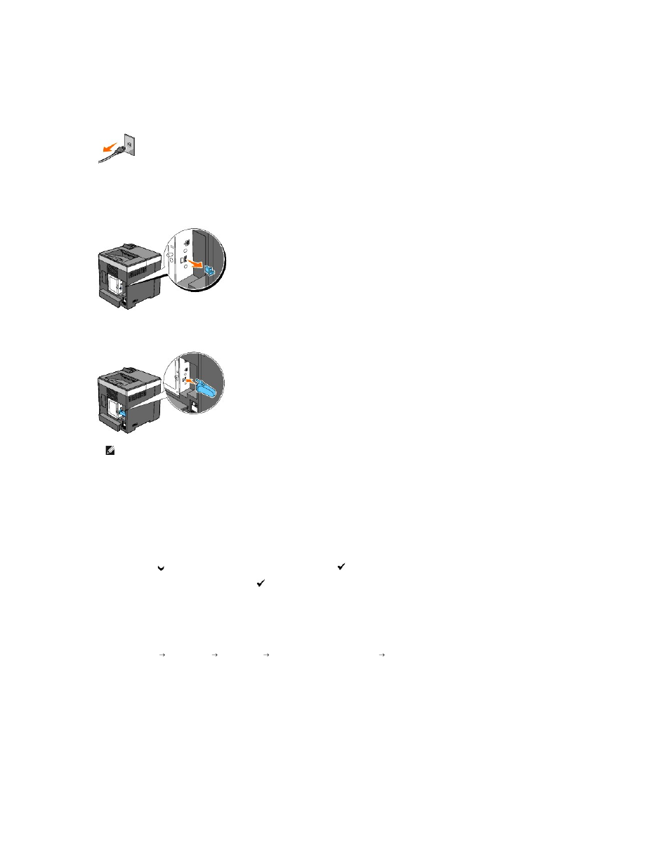 Installing the wireless printer adapter | Dell 2130cn Color Laser Printer User Manual | Page 180 / 204