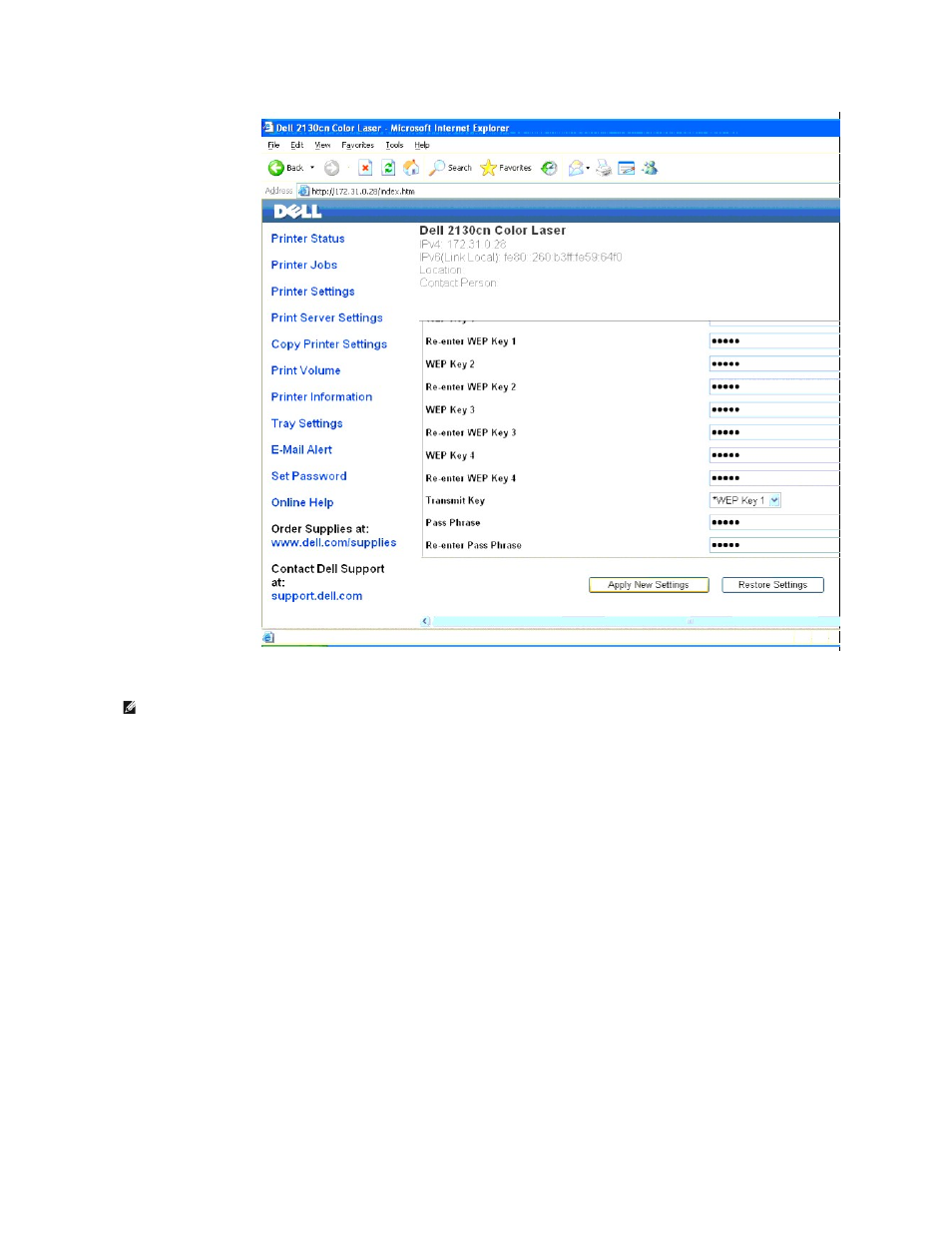 Dell 2130cn Color Laser Printer User Manual | Page 203 / 204