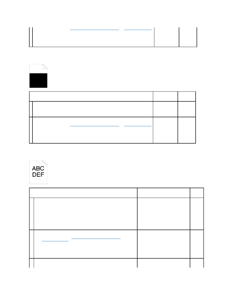 Part or the entire output is black, Pitched color dots | Dell 2130cn Color Laser Printer User Manual | Page 81 / 204