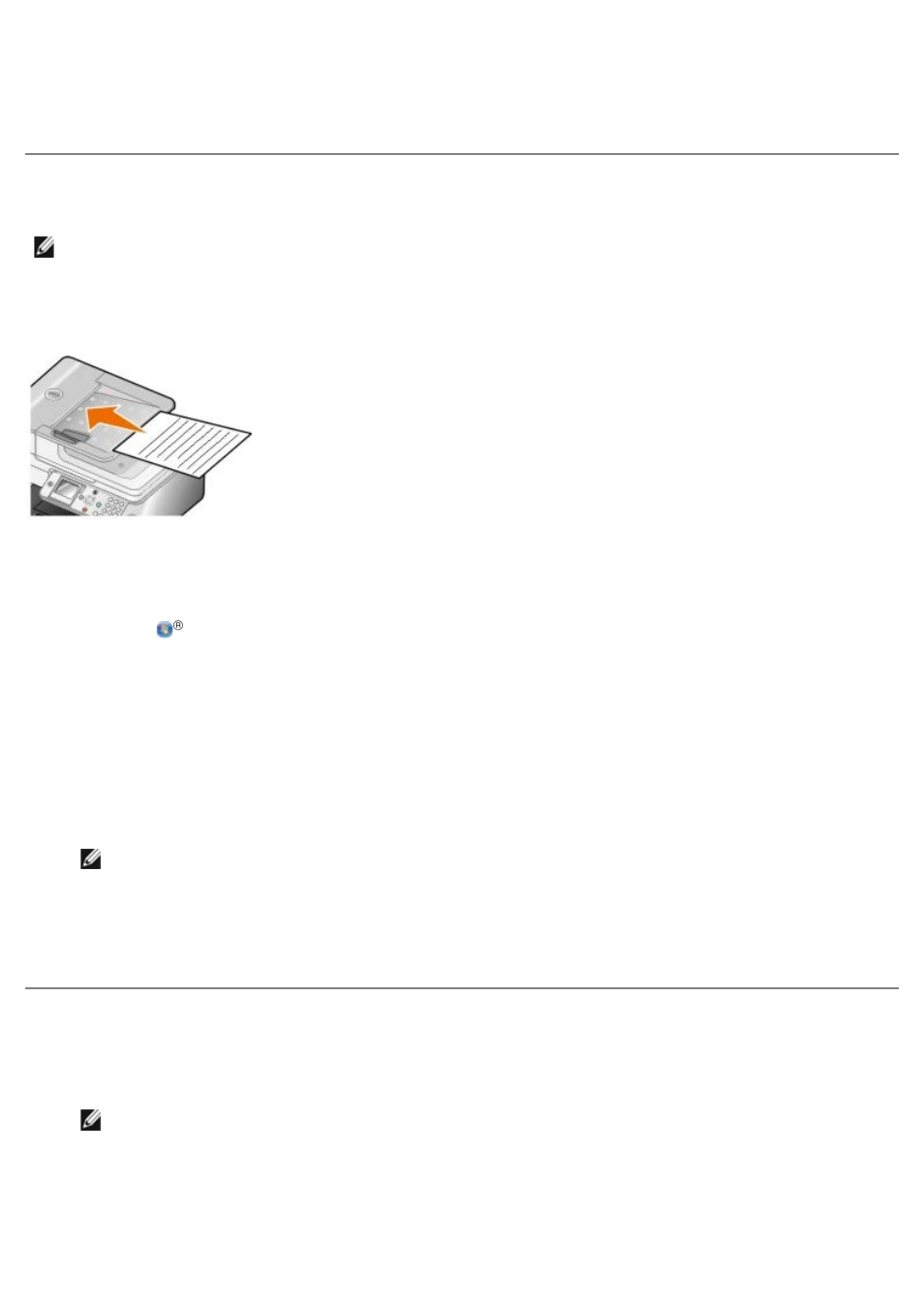 Scanning across a network, Scanning multiple-page documents | Dell 966w All In One Wireless Photo Printer User Manual | Page 120 / 135