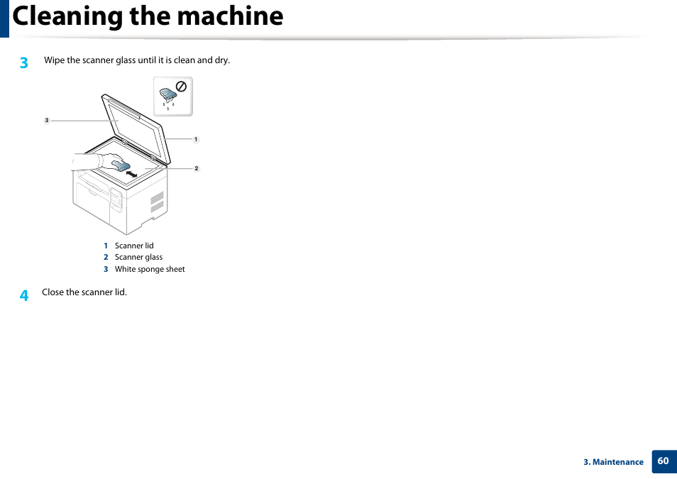 Cleaning the machine | Dell B1163/W Multifunction Mono Laser Printer User Manual | Page 60 / 204