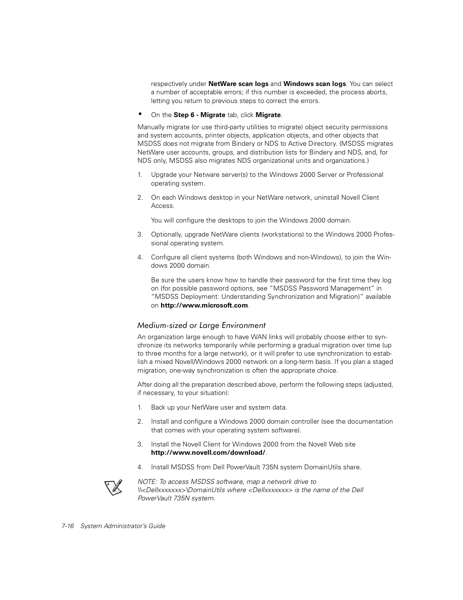 Medium-sized or large environment | Dell PowerVault 735N (Rackmount NAS Appliance) User Manual | Page 76 / 92