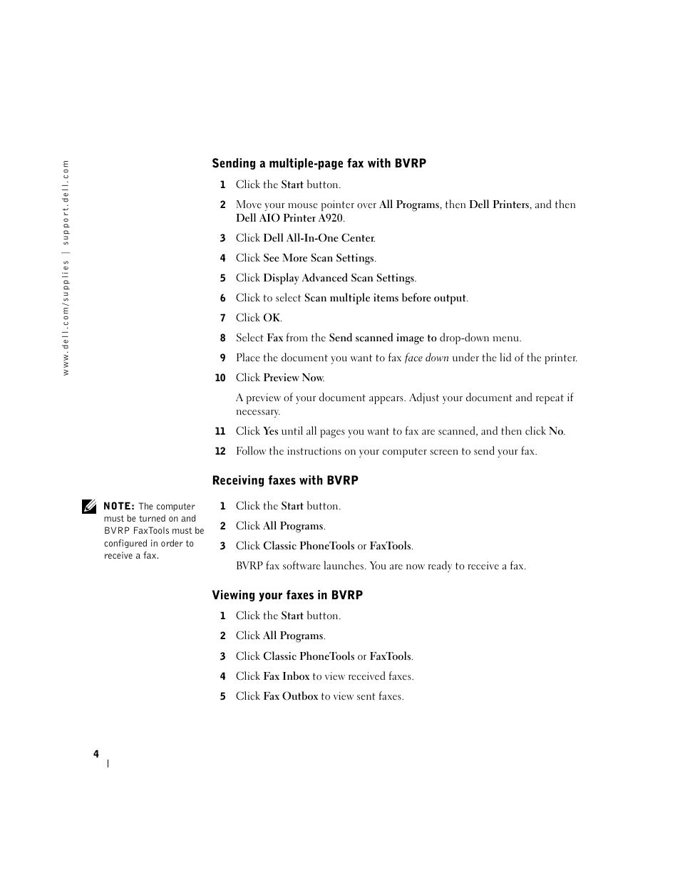 Dell A920 All In One Personal Printer User Manual | Page 4 / 8