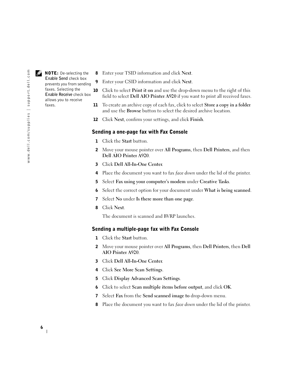 Dell A920 All In One Personal Printer User Manual | Page 6 / 8