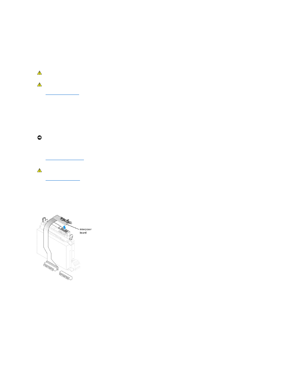 Remove the interposer board from the cd/dvd drive, Cd/dvd drive | Dell Dimension 4600C User Manual | Page 32 / 56