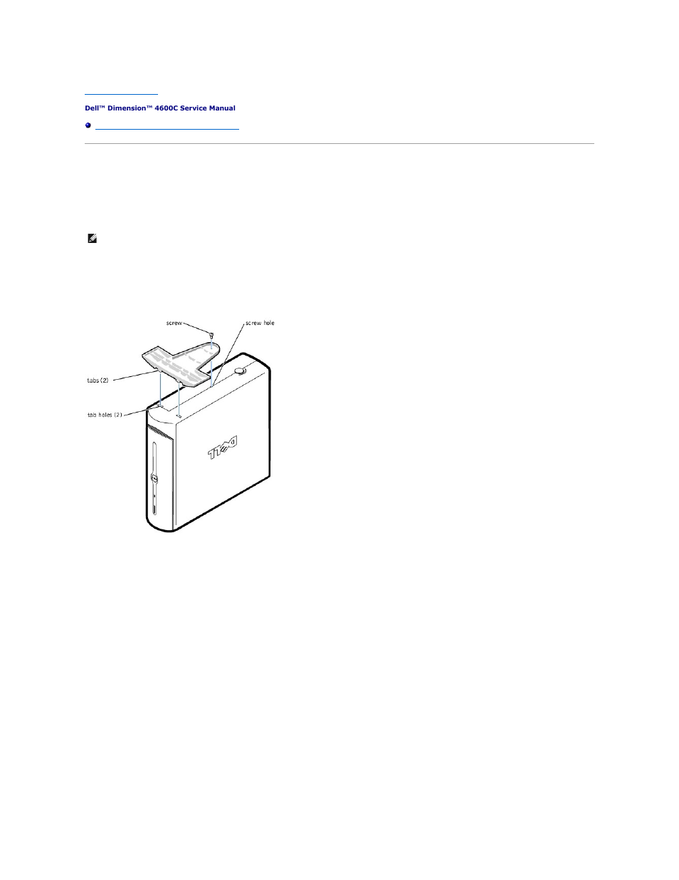 Attaching and removing the computer stand | Dell Dimension 4600C User Manual | Page 41 / 56