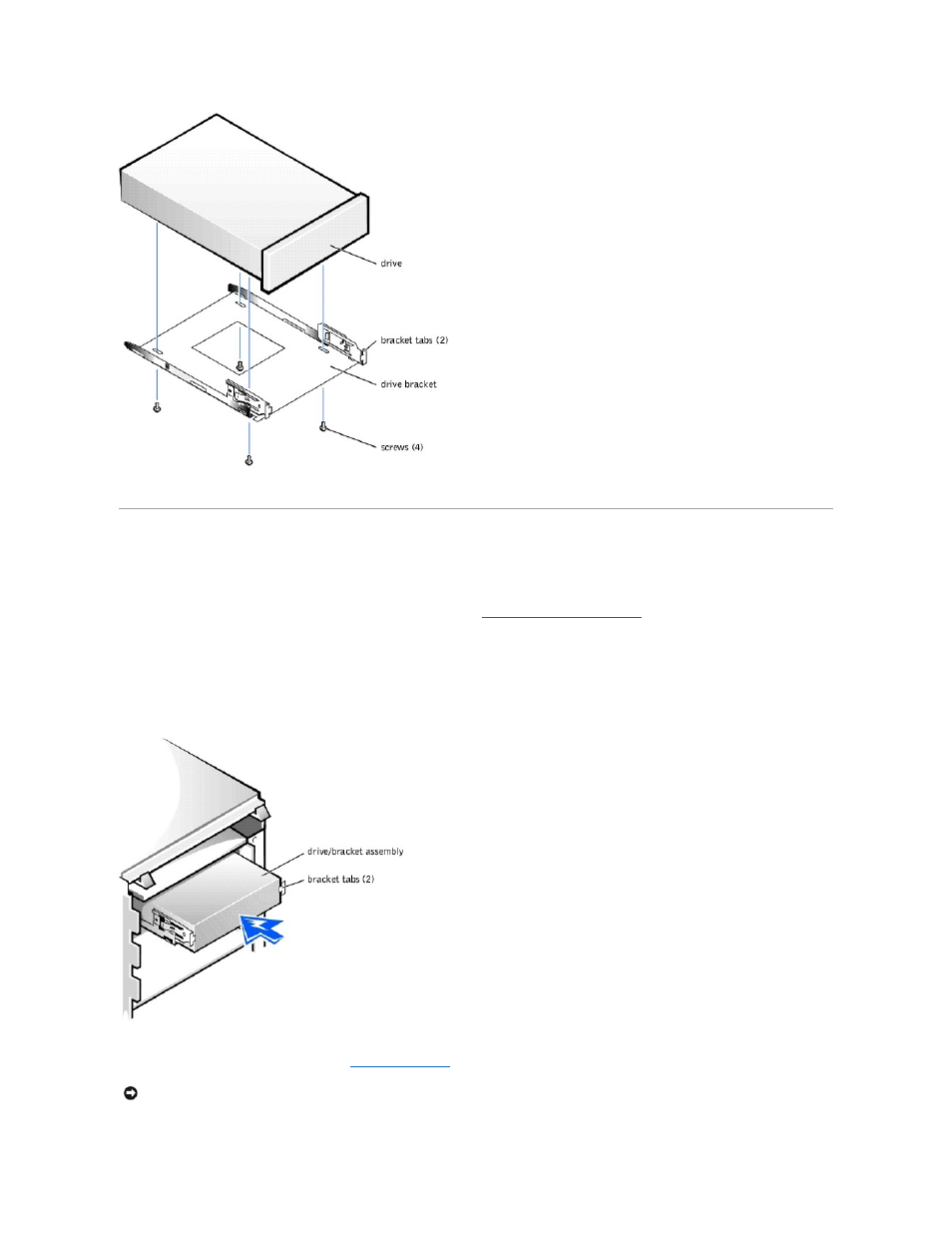 Replacing a cd, zip, or other external drive | Dell OptiPlex GX400 User Manual | Page 14 / 47