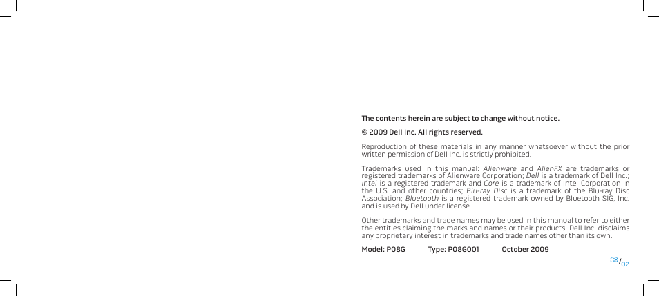 Dell Alienware Area 51 (Late 2009) User Manual | Page 2 / 7
