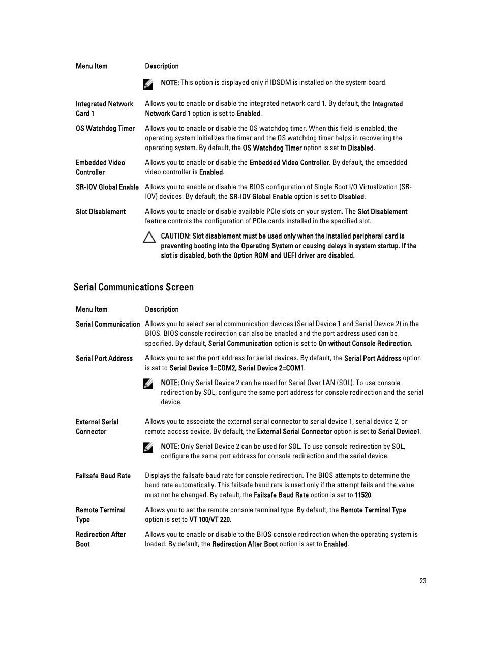 Serial communications screen | Dell PowerVault DX6112 User Manual | Page 23 / 125