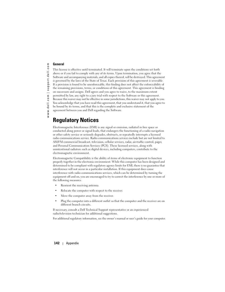 Regulatory notices | Dell X50 Upgrade User Manual | Page 142 / 170