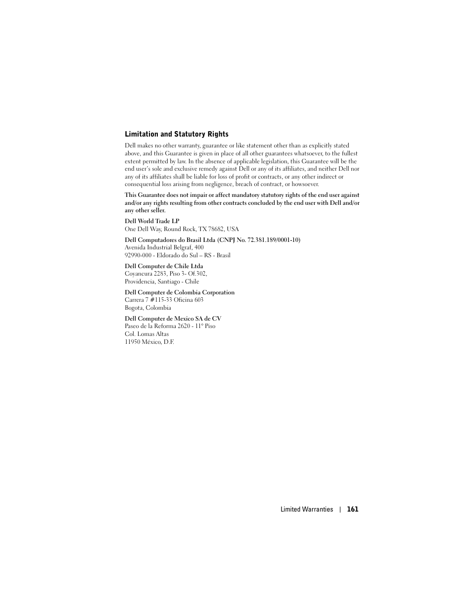 Dell X50 Upgrade User Manual | Page 161 / 170
