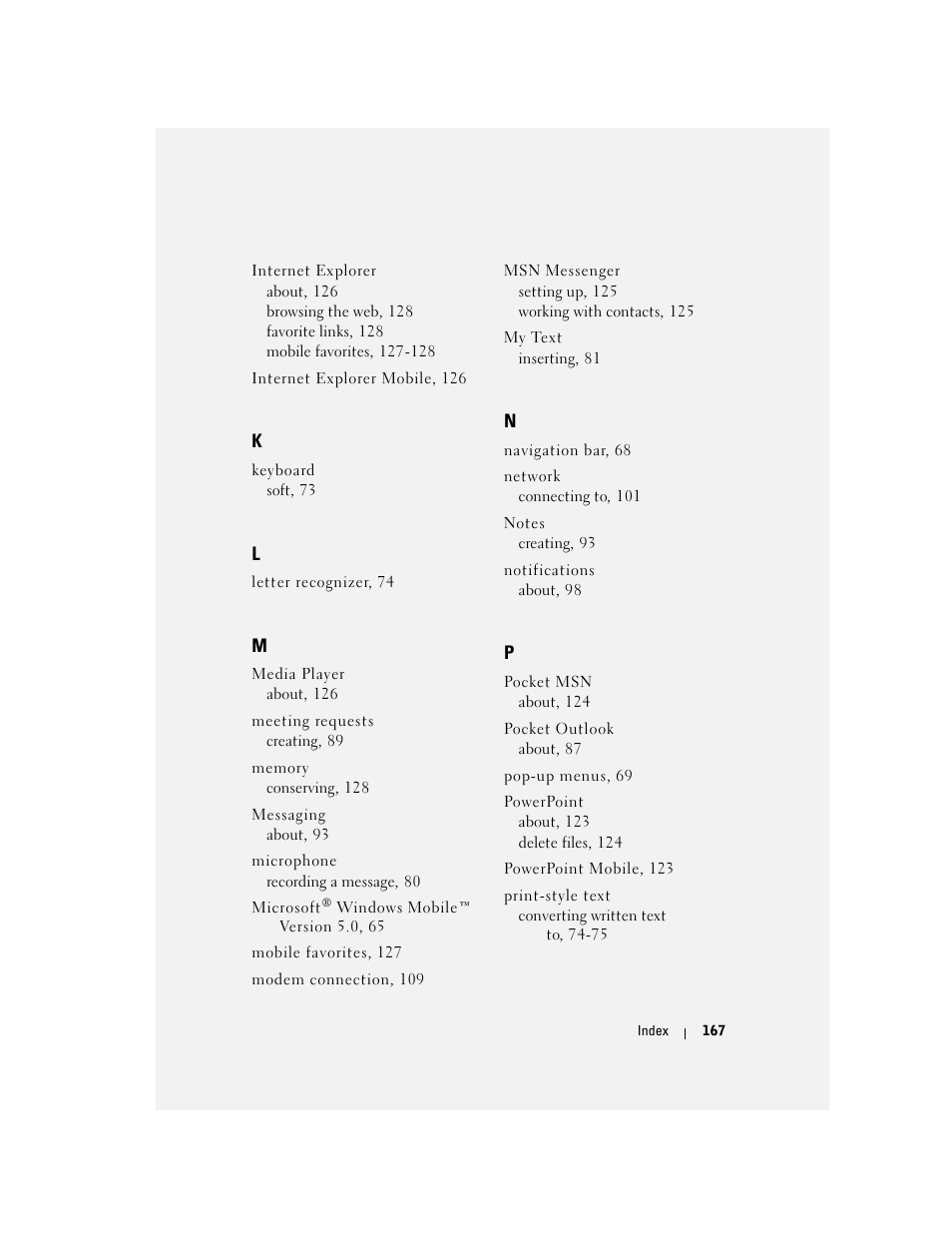 Dell X50 Upgrade User Manual | Page 167 / 170