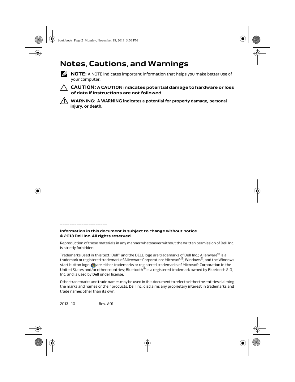 Dell Alienware X51 R2 (Early 2013) User Manual | Page 2 / 18