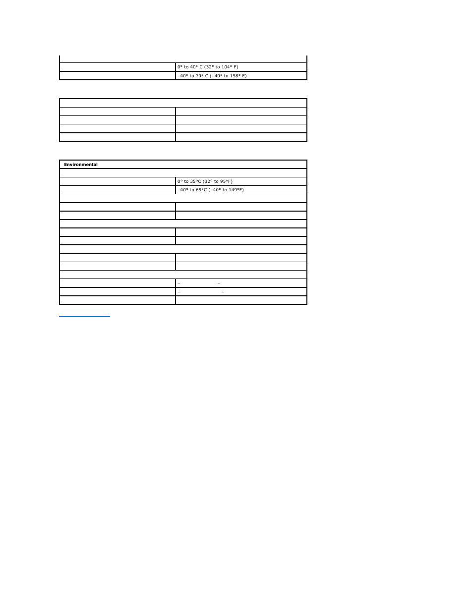 Physical, Environmental | Dell Latitude E5500 User Manual | Page 13 / 42