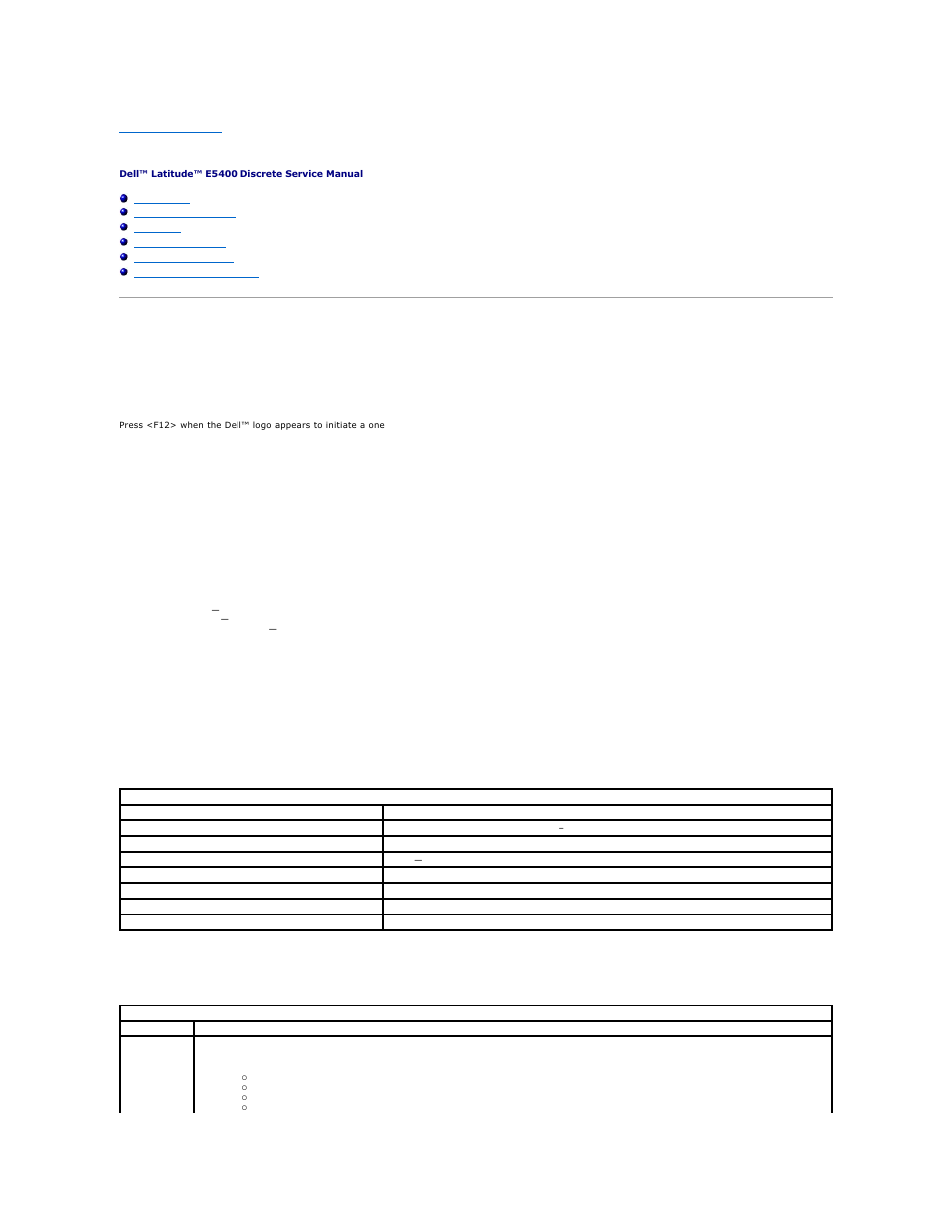 System setup, F12> menu, Entering system setup | Boot menu, Drive bios quicktest, Navigation keystrokes, System setup menu options | Dell Latitude E5500 User Manual | Page 2 / 42