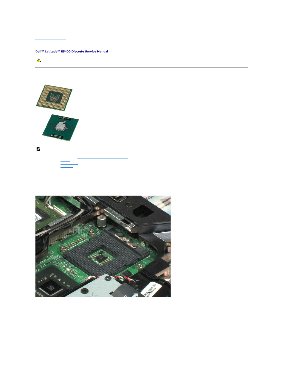 Processor, Removing the processor | Dell Latitude E5500 User Manual | Page 23 / 42
