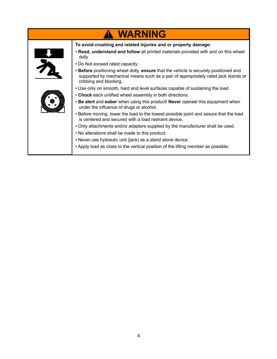 Warning | BLACKHAWK! BH8075 User Manual | Page 4 / 8