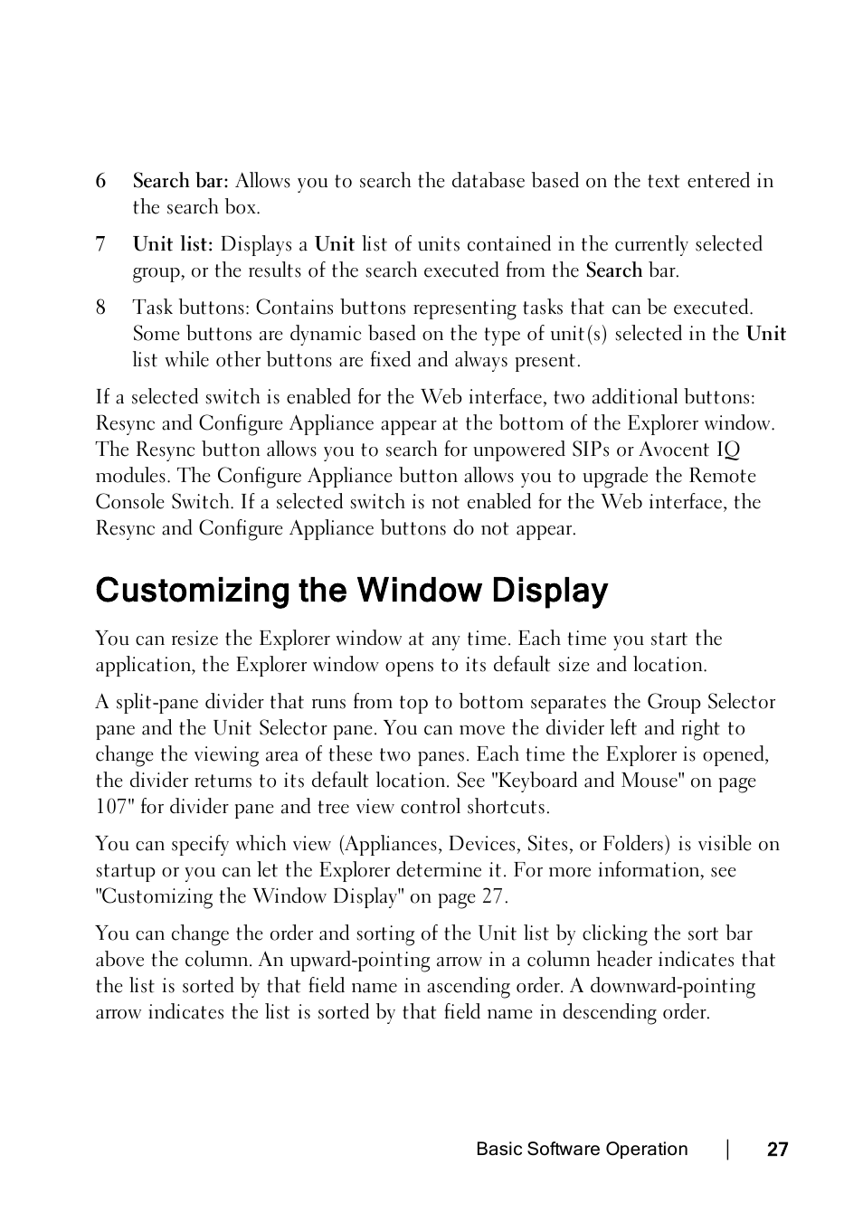 Customizing the window display | Dell KVM 1082DS User Manual | Page 27 / 114