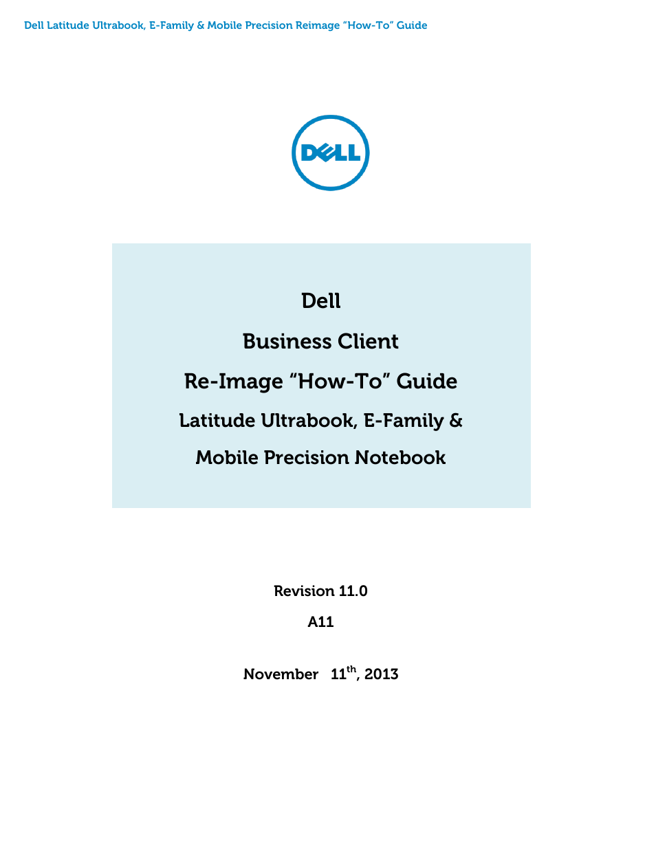 Dell Precision M4800 (Late 2013) User Manual | 46 pages