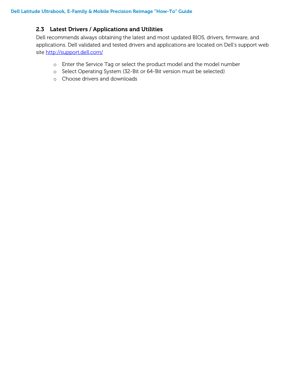 Latest drivers / applications and utilities | Dell Precision M4800 (Late 2013) User Manual | Page 8 / 46