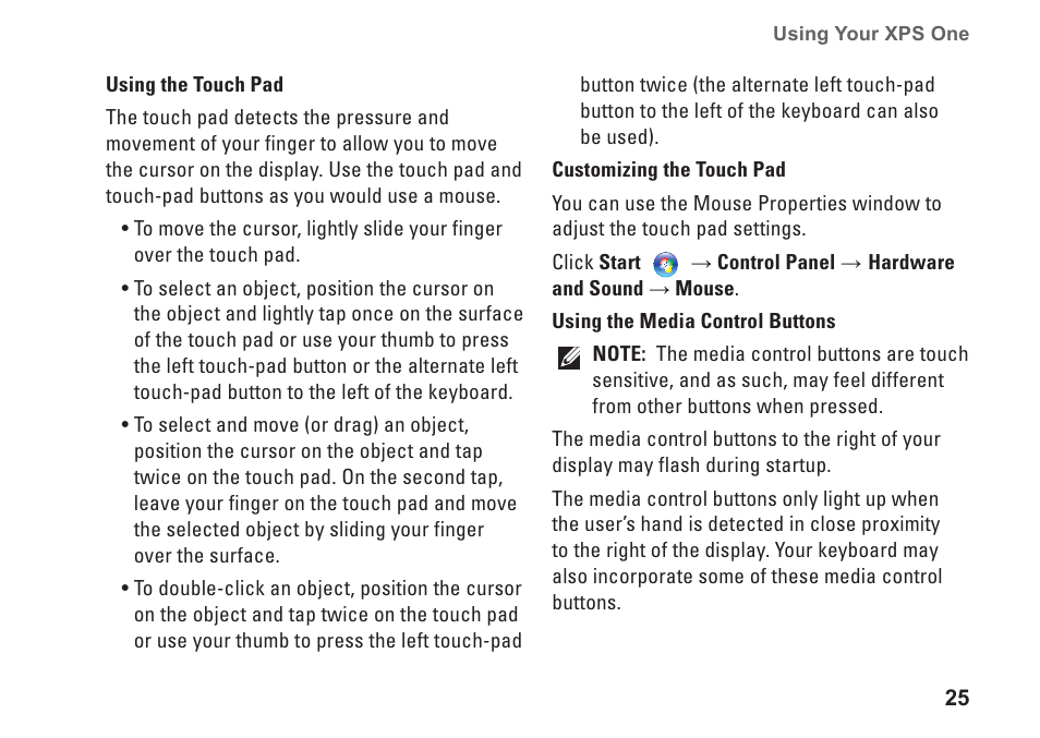 Dell XPS One 24 (Late 2008) User Manual | Page 27 / 80