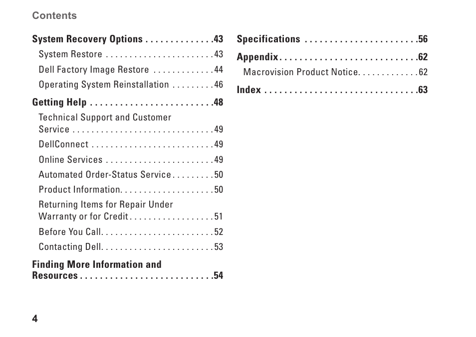 Dell XPS One 24 (Late 2008) User Manual | Page 6 / 80