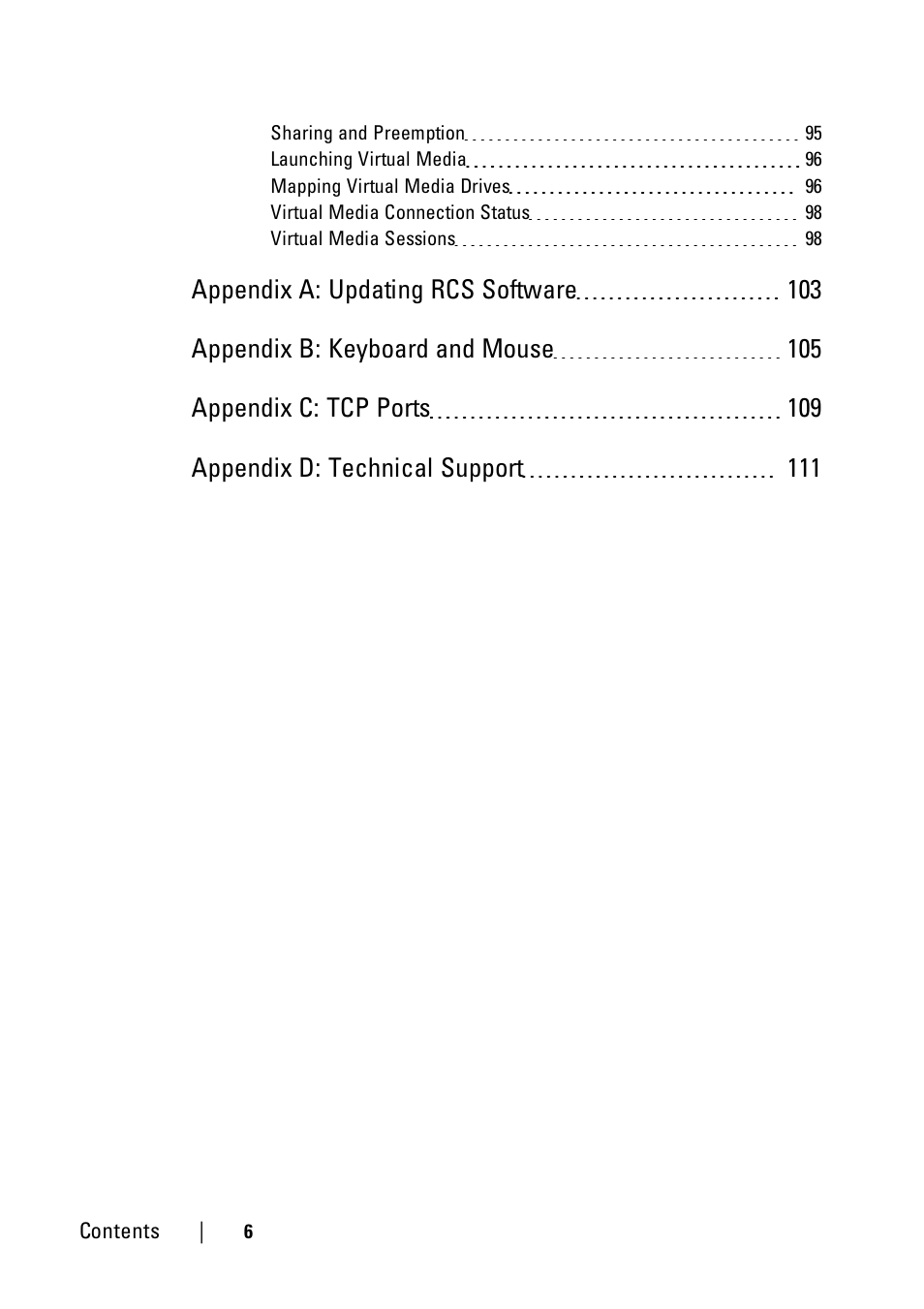 Dell KVM 1081AD/ KVM 2161AD User Manual | Page 6 / 112