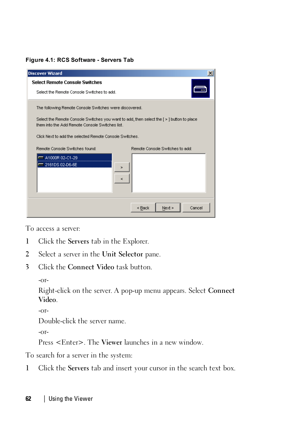 Dell KVM 1081AD/ KVM 2161AD User Manual | Page 62 / 112