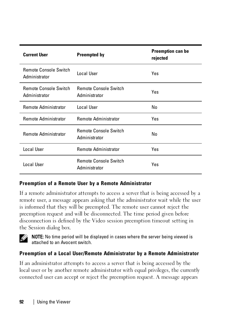 Dell KVM 1081AD/ KVM 2161AD User Manual | Page 92 / 112