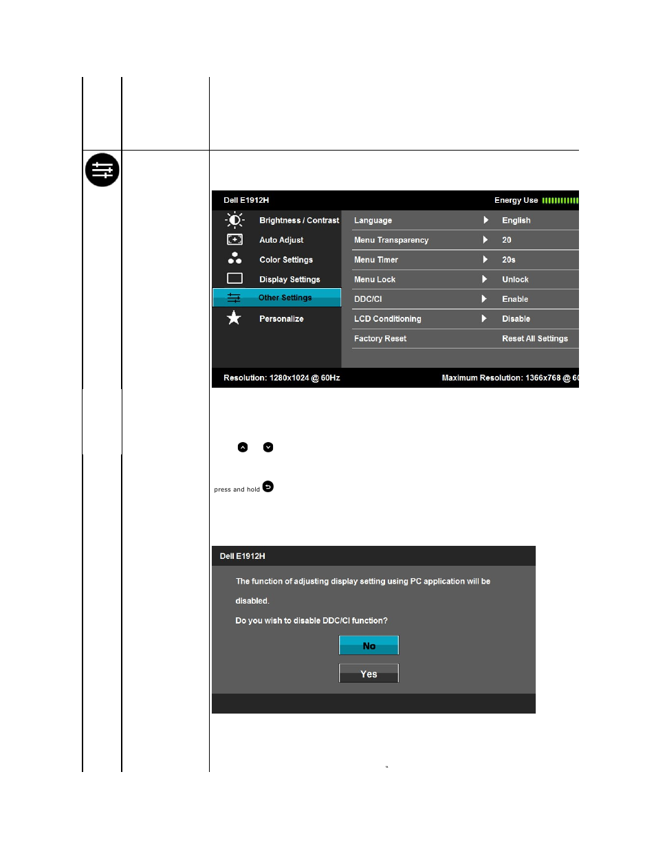 Dell E1912H Monitor User Manual | Page 18 / 32