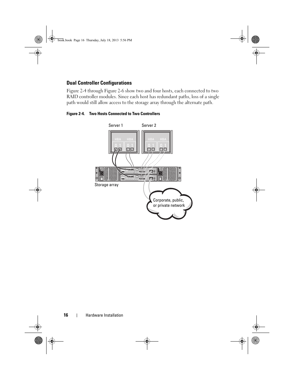 Dual controller configurations | Dell PowerVault MD3200 User Manual | Page 16 / 74