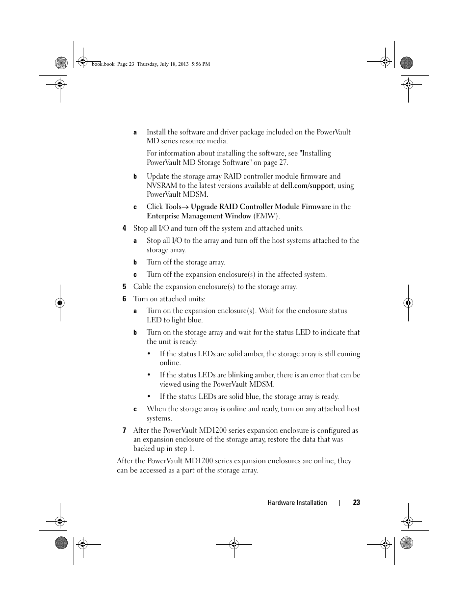 Dell PowerVault MD3200 User Manual | Page 23 / 74