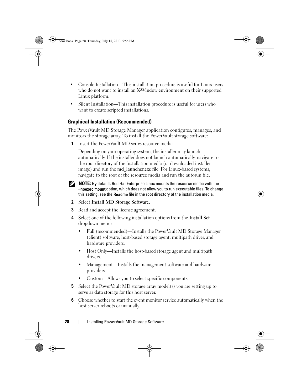 Graphical installation (recommended) | Dell PowerVault MD3200 User Manual | Page 28 / 74