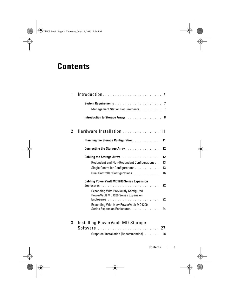 Dell PowerVault MD3200 User Manual | Page 3 / 74