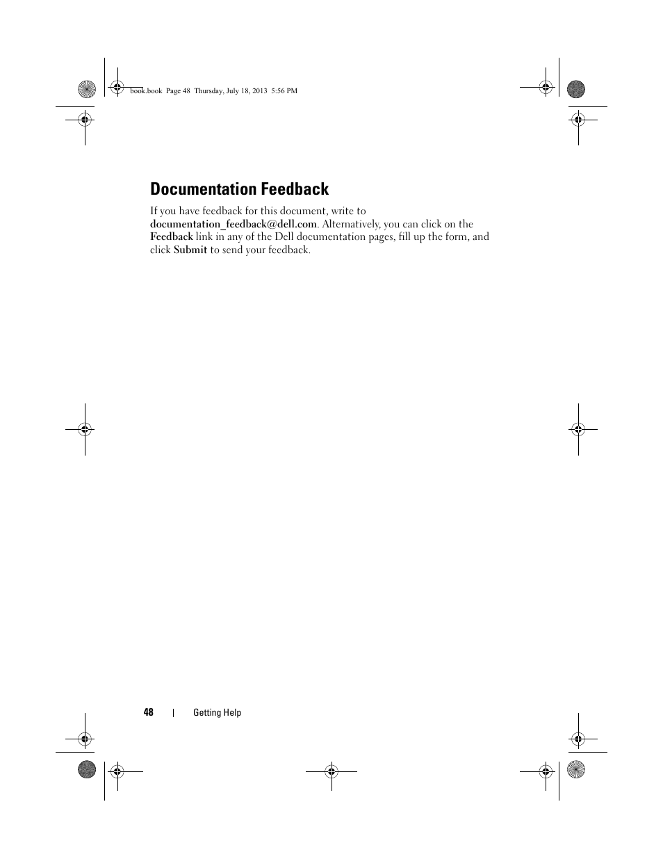 Documentation feedback | Dell PowerVault MD3200 User Manual | Page 48 / 74