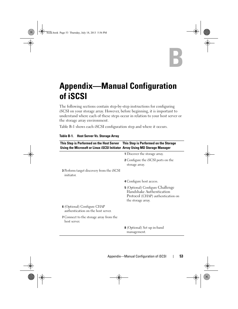 Appendix-manual configuration of iscsi, Appendix—manual configuration, Of iscsi | Appendix—manual configuration of iscsi | Dell PowerVault MD3200 User Manual | Page 53 / 74