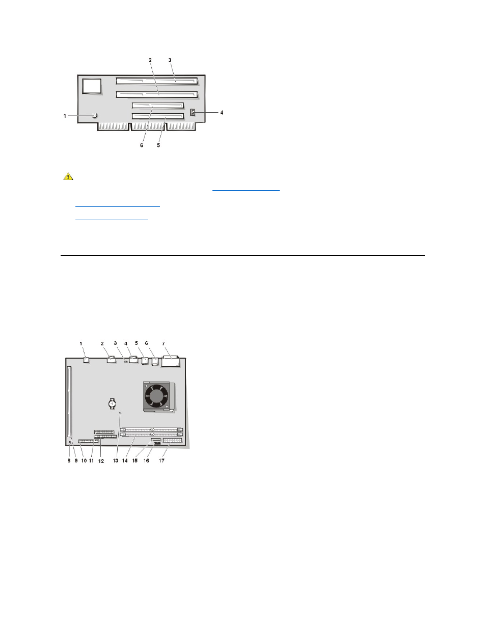 System board components | Dell OptiPlex GX100 User Manual | Page 11 / 59