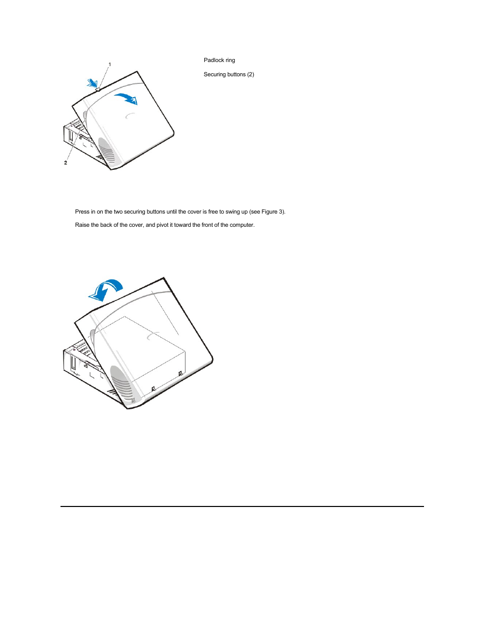 Eject and power buttons | Dell OptiPlex GX100 User Manual | Page 43 / 59