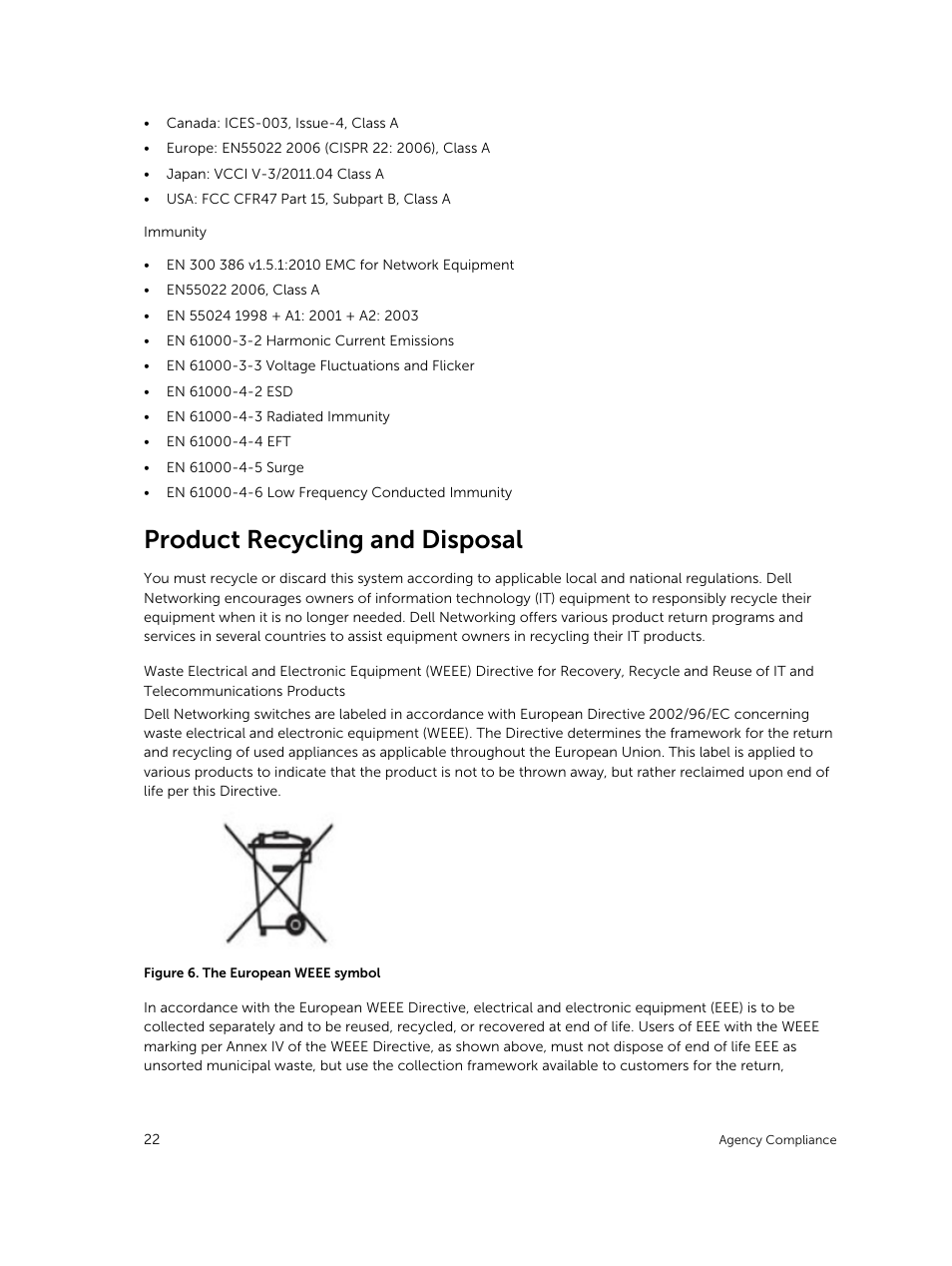 Product recycling and disposal | Dell PowerEdge FX2/FX2s User Manual | Page 22 / 24