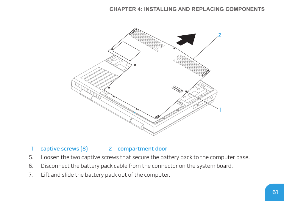 Dell Alienware M11x (Early 2010) User Manual | Page 61 / 100