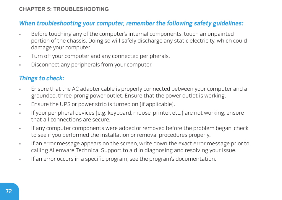 Dell Alienware M11x (Early 2010) User Manual | Page 72 / 100